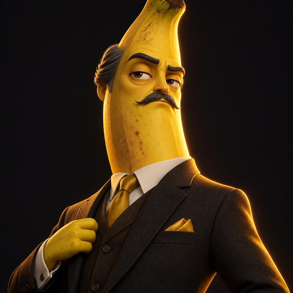 Don Banano, personaje banano de FrutiShorts