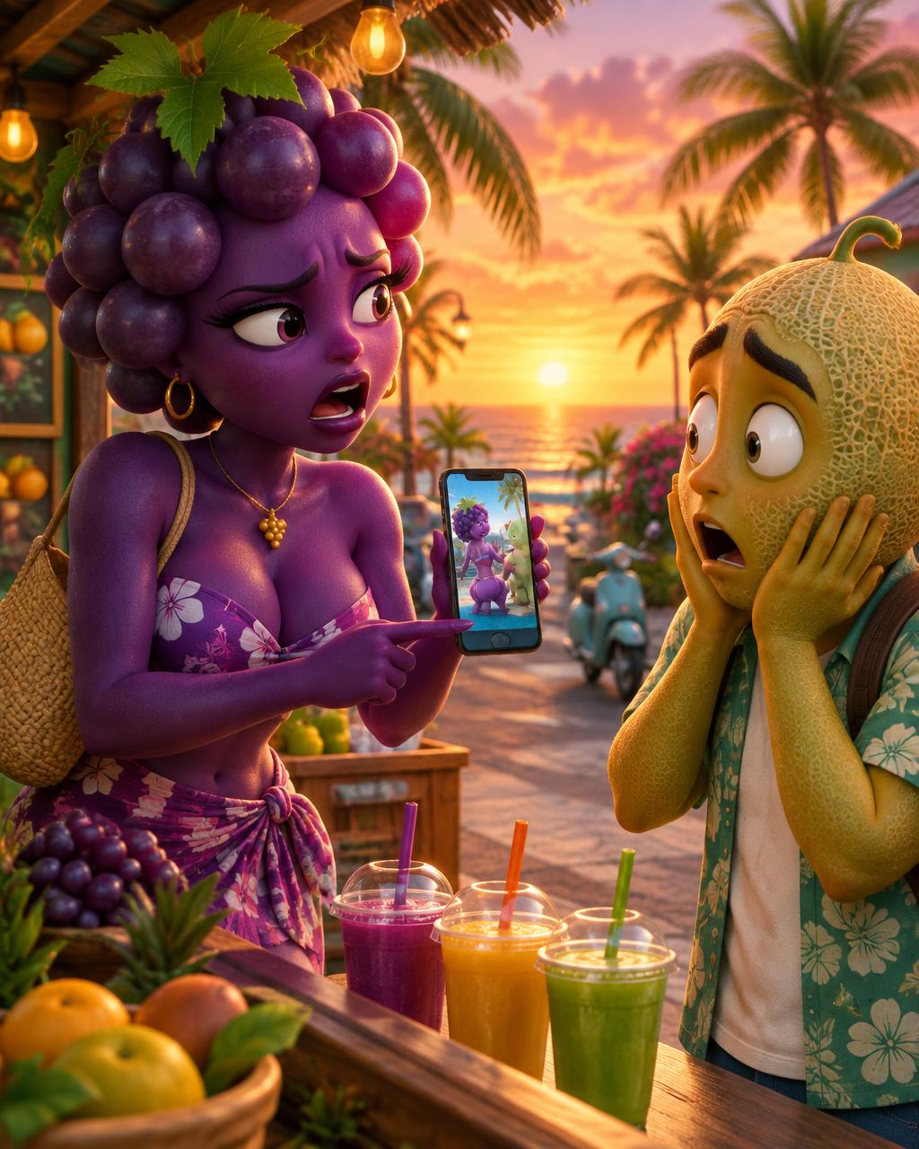 Miniatura del episodio El chisme llegó primero, Frutinovela de FrutiShorts
