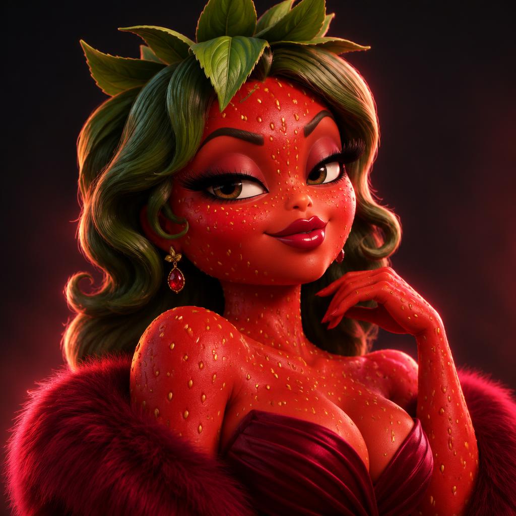 Fresita, personaje fresa de FrutiShorts