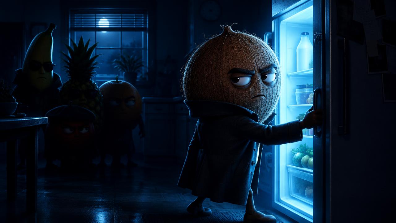 Arte de la Frutinovela Secretos en la Nevera de FrutiShorts